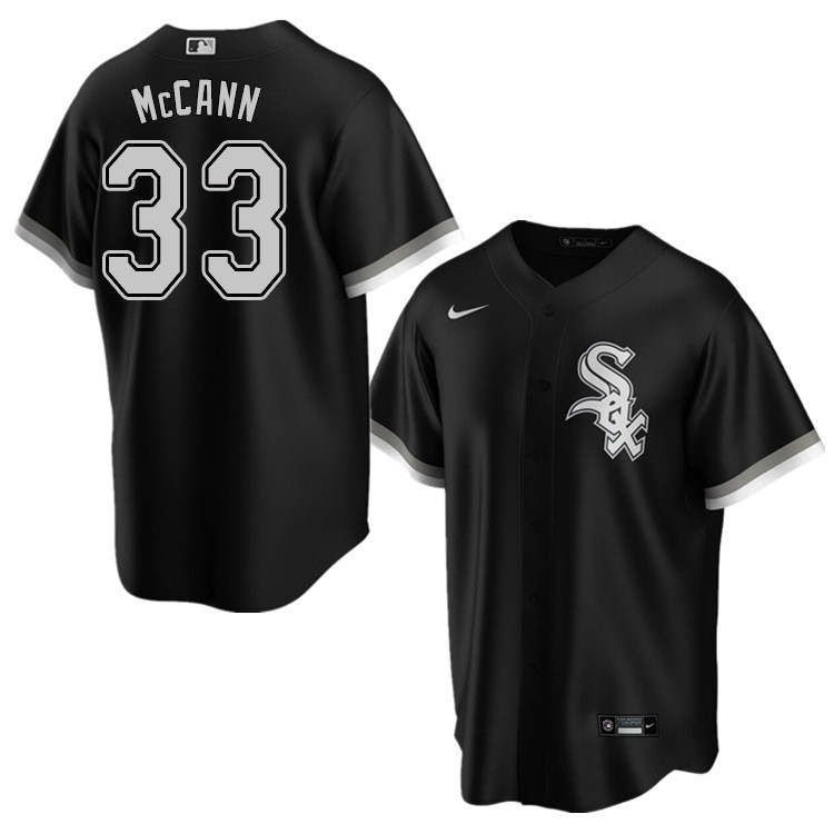 Nike Men #33 James McCann Chicago White Sox Baseball Jerseys Sale-Black